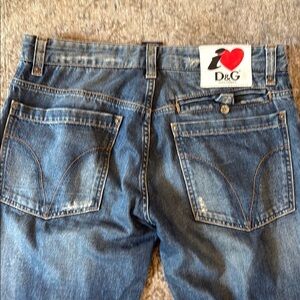 D&G Blue Straight Jeans with Classic Denim Appeal